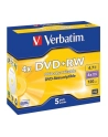 Płytki DVD+RW Verbatim 4x 4.7GB (Jewel case 5) MATT SILVER - nr 15