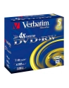 Płytki DVD+RW Verbatim 4x 4.7GB (Jewel case 5) MATT SILVER - nr 22