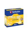 Płytki DVD+RW Verbatim 4x 4.7GB (Jewel case 5) MATT SILVER - nr 26