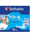 CD-R Verbatim 52x 700MB  (Jewel Case 10) WIDE PRINTABLE - nr 1