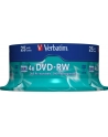 DVD-RW Verbatim 4x 4.7GB (Cake 25) MATT SILVER - nr 17