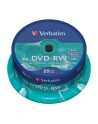 DVD-RW Verbatim 4x 4.7GB (Cake 25) MATT SILVER - nr 20