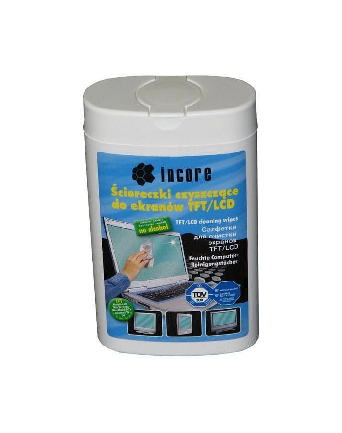 Ściereczki czyszczące INCORE 100szt. do TFT/LCD główny