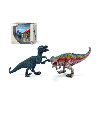 SCHLEICH TRex i Velociraptor zestaw