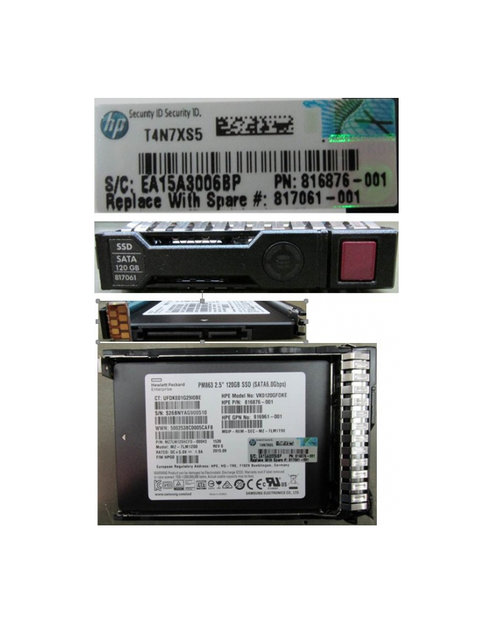 HP 120GB 6G SATA RI-3 SFF SC SSD [816879-B21] główny