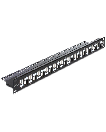 Delock Patch Panel 24 porty 1U do modułów Keystone