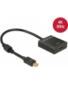 Delock Adapter mini Displayport 1.2 (M) > HDMI (F) 4K aktywne czarny - nr 19