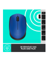 Logitech Wireless Mouse M171, Niebieska - nr 109