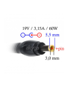 AKYGA ZASILACZ DO NOTEBOOKA SAMSUNG 19V 3 16A 60W 5.5*3.0 PIN AK-ND-13 - nr 11