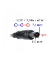 AKYGA ZASILACZ DO NOTEBOOKA DELL 19.5V 3.34A 65W 7.4*0.6 PIN AK-ND-05 - nr 26