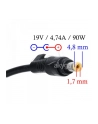 AKYGA ZASILACZ DO NOTEBOOKA HP 19V 4.74A 90W 4.8*1.7 AK-ND-08 - nr 28