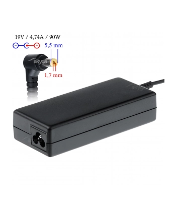 AKYGA ZASILACZ DO NOTEBOOKA ACER 19V 4.74A 90W 5.5*1.7 AK-ND-12 nr 1
