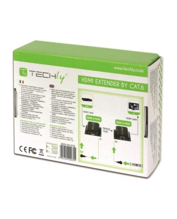 Techly Extender HDMI po skrętce kat5e/6/6a/7, do 60m z odbiornikiem IR nr 1