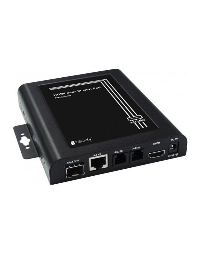 Techly Odbiornik extendera HDMI over IP z funkcją ściany wzyjnej, PoE główny