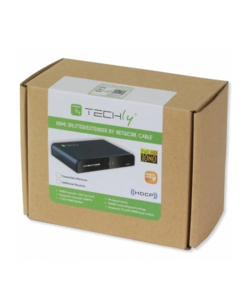 Techly Odbiornik extendera HDMI HDbitT po skrętce kat6/6a/7 (P/N: 020751) nr 1