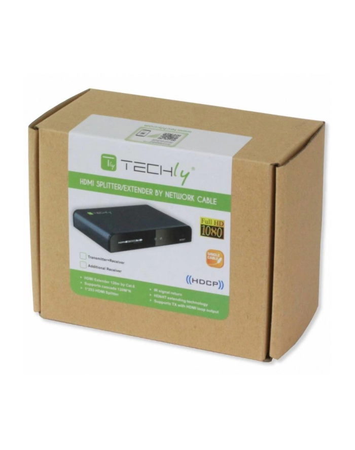 Techly Odbiornik extendera HDMI HDbitT po skrętce kat6/6a/7 (P/N: 020751) główny