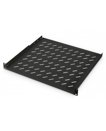 Półka 19'' 1U-400mm,  nośność do 50kg , kolor: szary nr 1