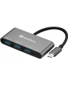 Sandberg Konwerter USB-C na 3 x USB 3.0 - nr 14