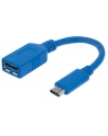 Manhattan Kabel USB 3.1 Gen1, typ-C / typ-A M/Ż 15cm niebieski - nr 4