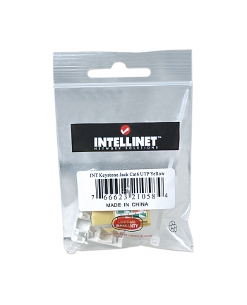 Intellinet Network Solutions Intellinet Moduł Keystone Cat6 UTP RJ45 zaciskany żółty