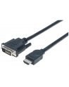 Manhattan Kabel monitorowy HDMI-DVI-D 24+1 M/M 3m czarny - nr 12