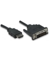 Manhattan Kabel monitorowy HDMI-DVI-D 24+1 M/M 3m czarny - nr 16