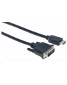 Manhattan Kabel monitorowy HDMI-DVI-D 24+1 M/M 3m czarny - nr 19