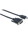 Manhattan Kabel monitorowy HDMI-DVI-D 24+1 M/M 3m czarny - nr 36