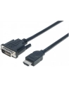 Manhattan Kabel monitorowy HDMI-DVI-D 24+1 M/M 3m czarny - nr 39