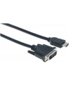 Manhattan Kabel monitorowy HDMI-DVI-D 24+1 M/M 3m czarny - nr 40