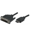 Manhattan Kabel monitorowy HDMI-DVI-D 24+1 M/M 3m czarny - nr 5