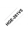 Taśma Brother 36mm Black/White (5 pcs Pack)  High Grade Tape - nr 4