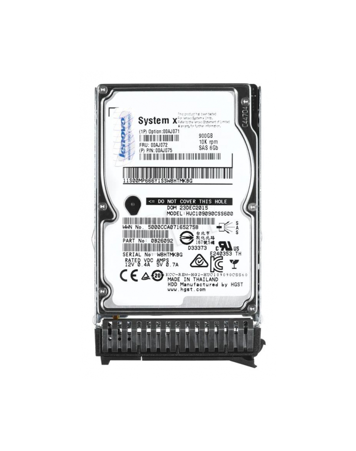 900GB 10K 6Gbps SAS 2.5  G3HS HDD [00AJ071] główny