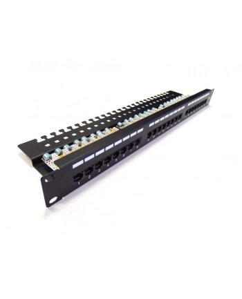 Patch panel Digitus 19'' 24-portowy UTP kat. 6, 15 LGW czarny nr 2