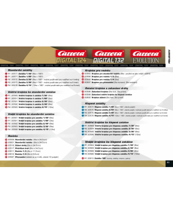 Carrera Evolution 4x szyny 34.5cm do Evo i 132 - 20020509
