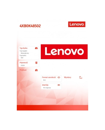 Lenovo ThinkPad 512GB PCIe-NVMe (3x4 )M.2 SSD nr 2