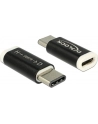 Delock Adapter USB 2.0 Micro-B z żeński (host)>USB Type-C™ 2.0 męski(urządzenie) - nr 17