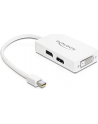 Delock Adapter miniDisplayport 1.1 męski > VGA / HDMI / DVI żeński pasywne biały - nr 16