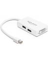 Delock Adapter miniDisplayport 1.1 męski > VGA / HDMI / DVI żeński pasywne biały - nr 19