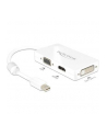 Delock Adapter miniDisplayport 1.1 męski > VGA / HDMI / DVI żeński pasywne biały - nr 24