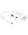 Delock Adapter miniDisplayport 1.1 męski > VGA / HDMI / DVI żeński pasywne biały - nr 5