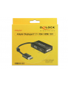 Delock Adapter Displayport 1.1 męski > VGA / HDMI / DVI żeńskie pasywne czarny - nr 23