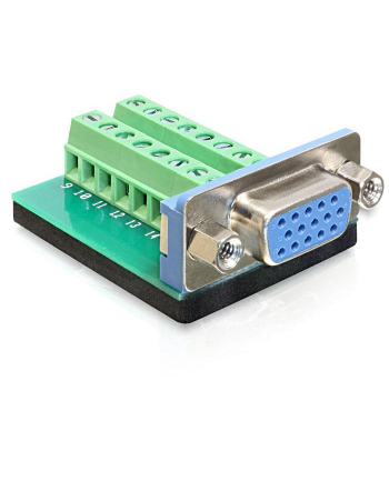 Delock Adapter VGA żeński > Terminal Block 16pin