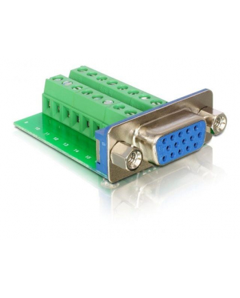 Delock Adapter VGA żeński > Terminal Block 16pin