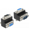 Delock adapter Sub-D 9 pin męski > żeński kątowy 90° - nr 15