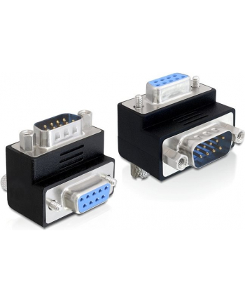 Delock adapter Sub-D 9 pin męski > żeński kątowy 90° nr 2
