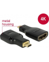 Delock adapter HDMI Micro-D(M)->HDMI(F) High Speed HDMI Ethernet 4k - nr 15