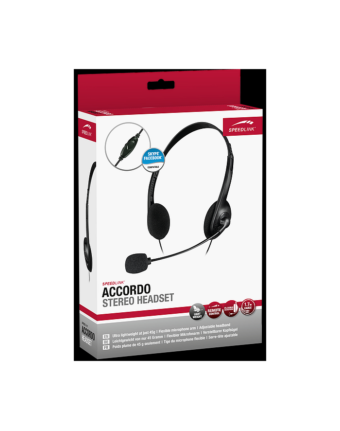 Speedlink ACCORDO Stereo Headset black główny