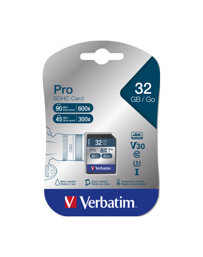 Verbatim Pro 32GB SDHC UHS Speed Class 3 główny