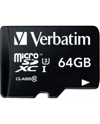 Verbatim Pro 64 GB microSDXC - UHS Speed Class 3